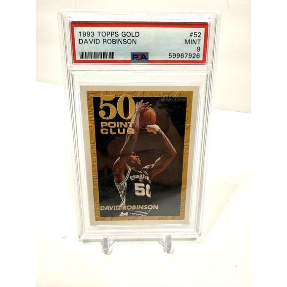 Topps Other - David Robinson San Antonio Spurs 1993 Topps Gold 50 Point Club #52 PSA 9